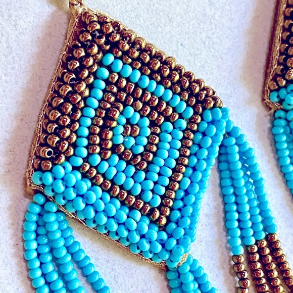 NWT Anthropologie Deepa Beaded Diamond Chandeliers - Picture 10 of 14